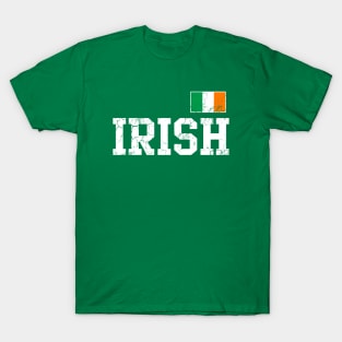 Irish Flag Ireland St Patricks Day Vintage Distressed T-Shirt